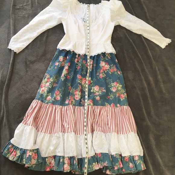 Princess Kaiulani Vintage Prairie Dress 1970s 70s - Picture 16 of 16